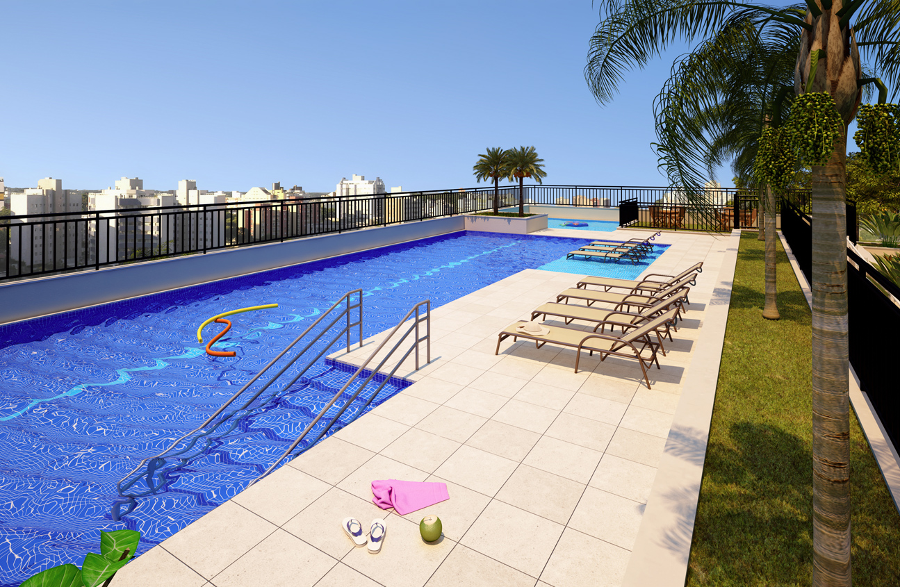 Piscinas - perspectiva artística